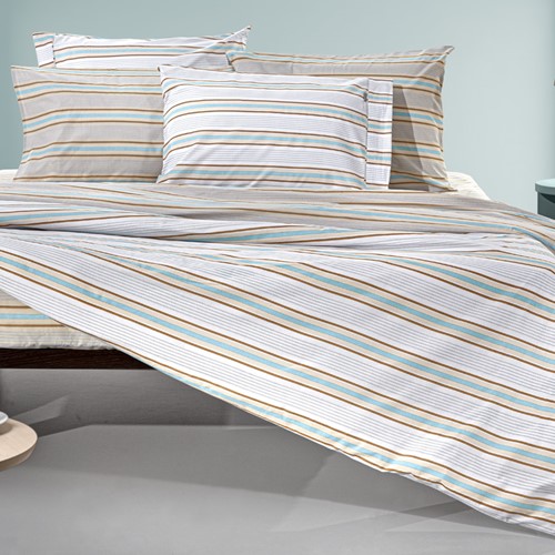 Σεντόνια King Size Guy Laroche (Σετ) Pinstripe Natural 270X265