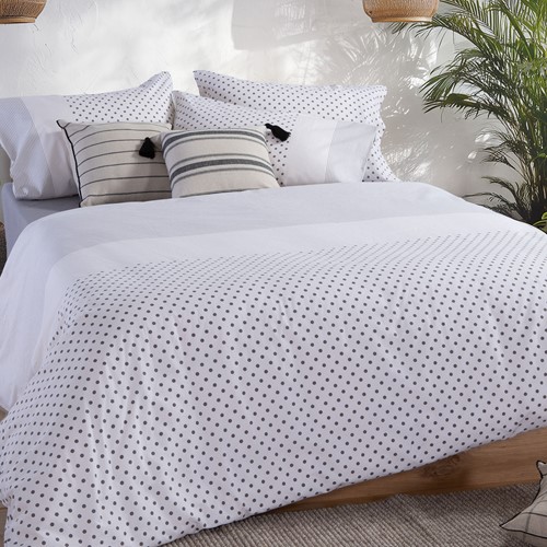 Σεντόνια Μονά Nef-Nef Homeware (Σετ) Donter 170x270 Ecru/Anthracite