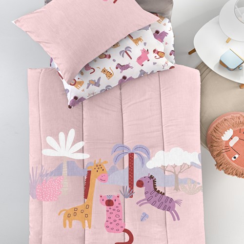 Παιδικό Πάπλωμα Guy Laroche Jungle 160X220 Pink