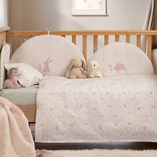 Βρεφικά Σεντόνια Nef-Nef Homeware (Σετ) Country Bunny Ecru/Mint