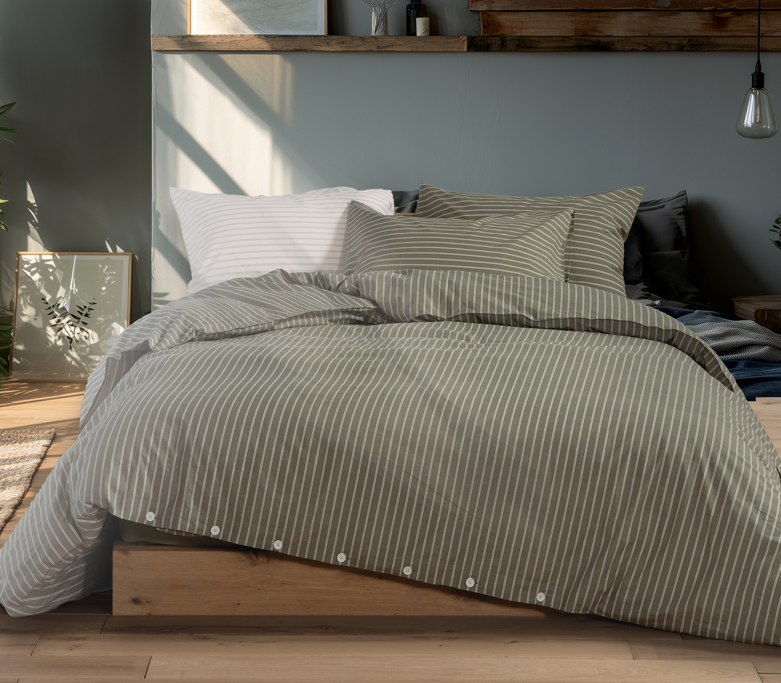 Σεντόνια King Size Nef-Nef Homeware (Σετ) Nautica-Nau Coast 280x270 Green