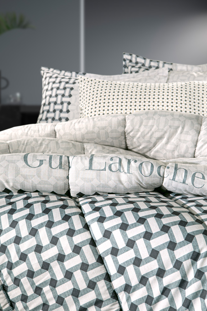 Πάπλωμα Υπέρδιπλο Guy Laroche Bubbha Suede Cement 220X240