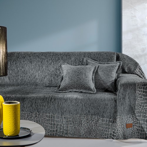 Ριχτάρι Διθέσιου Καναπέ Guy Laroche Opium 180X250 Αnthracite