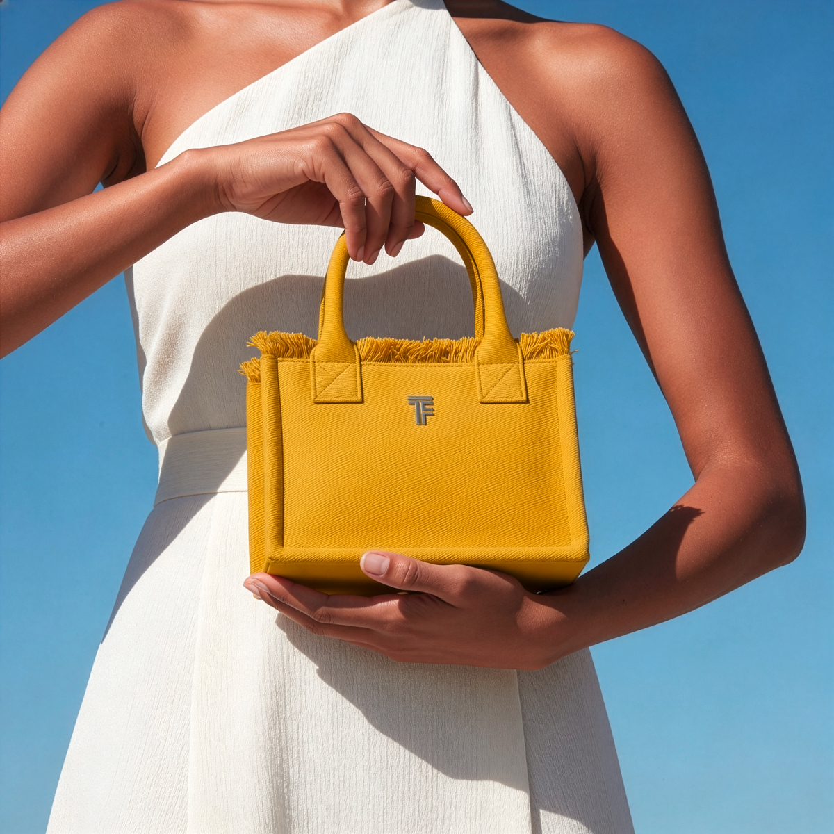Tσάντα Xειρός Feel and Touch Caribbean Mustard