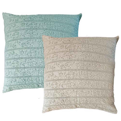 Διακοσμητική Μαξιλαροθήκη Nef-Nef Homeware Starige 50x50 Aqua