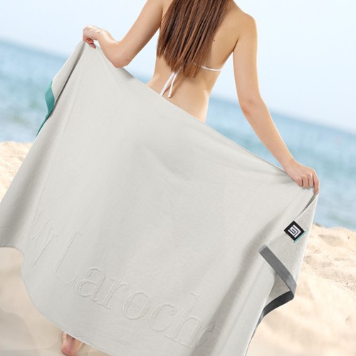 Πετσέτα Θαλάσσης Guy Laroche Double Smoke 90x180