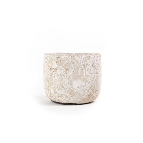 Κεραμικό Κηροπήγιο Mingi White Classic Medium (13x13x12) Soulworks