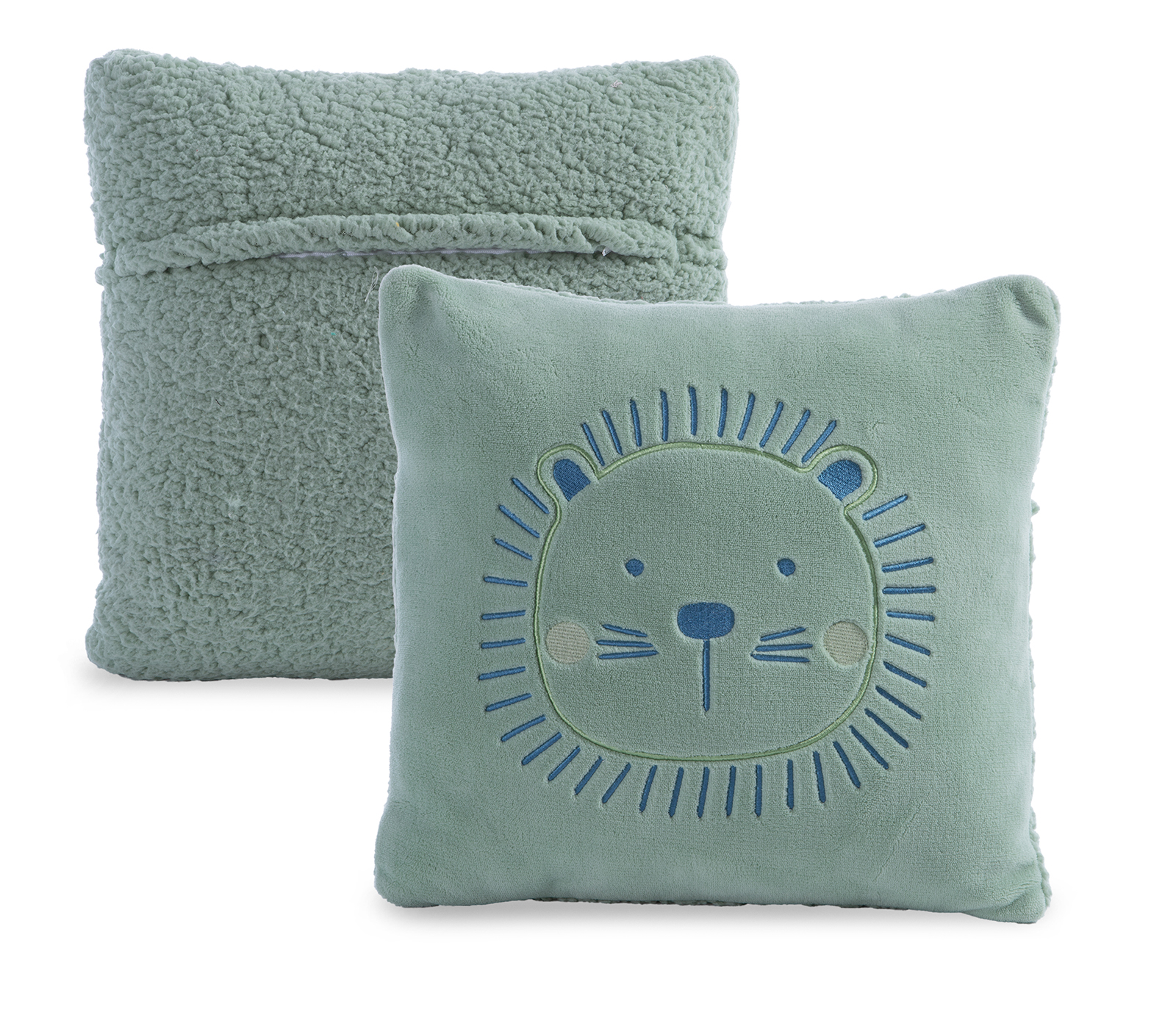 Παιδικό Διακοσμητικό Mαξιλάρι Nef-Nef Homeware Jungle Combo 40X40 Smoke Green