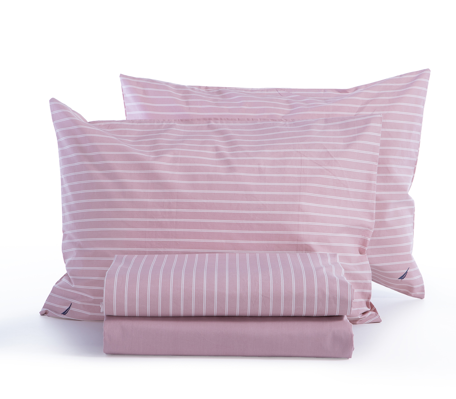 Σεντόνια Διπλά Nef-Nef Homeware Nau Coast 200X270 Rose