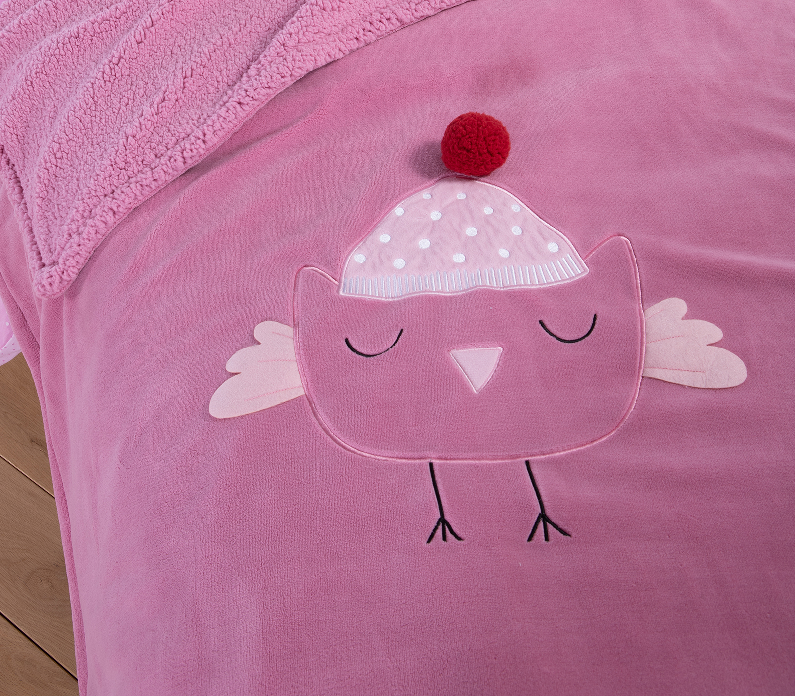 Παιδικό Διακοσμητικό Ριχτάρι Nef-Nef Homeware Tweet so sweet-lovely 130X180 Rose