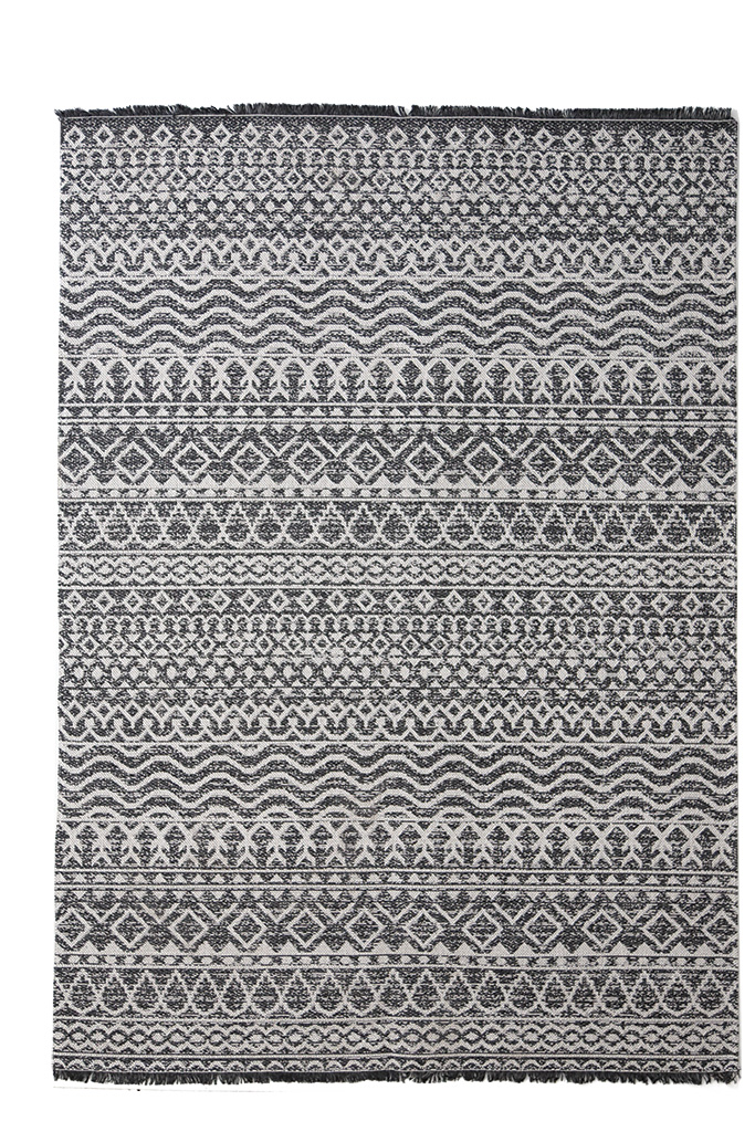 Χαλί διαδρόμου casa cotton 0.67X1.40 - 22077 black Royal Carpet
