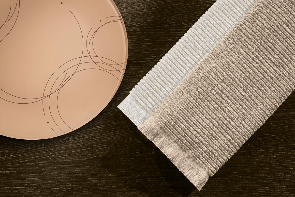 Πετσέτες Κουζίνας  Guy Laroche (Σετ) Tissus Beige 40X60