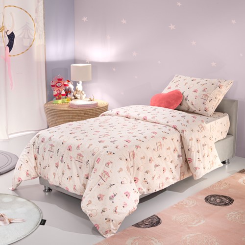 Παιδική Παπλωματοθήκη Saint Clair (Σετ) Enjoy 165X225 Pinky