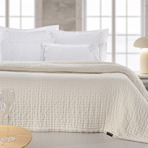 Κουβερλί King Size Guy Laroche Must Linen-Sand 270X250 (Διπλής Όψης)