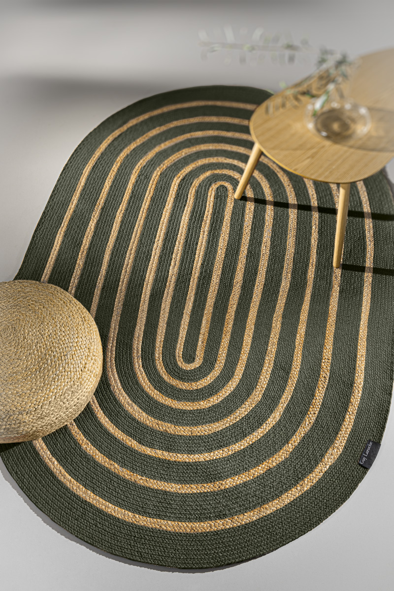 Χαλί Σαλονιού Guy Laroche Maya Olive Oval 140X210 