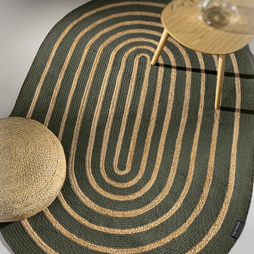 Χαλί Σαλονιού Guy Laroche Maya Olive Oval 140X210