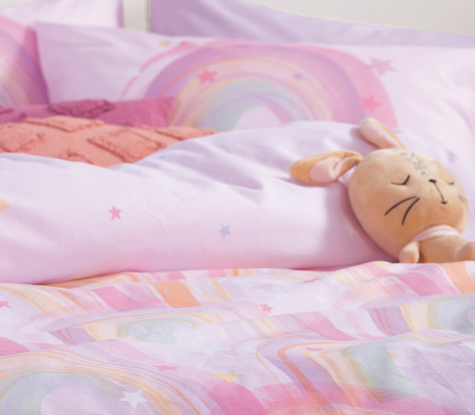 Παιδικά Σεντόνια Nef-Nef Homeware (Σετ)  Water Rainbow 170x260 Lilac