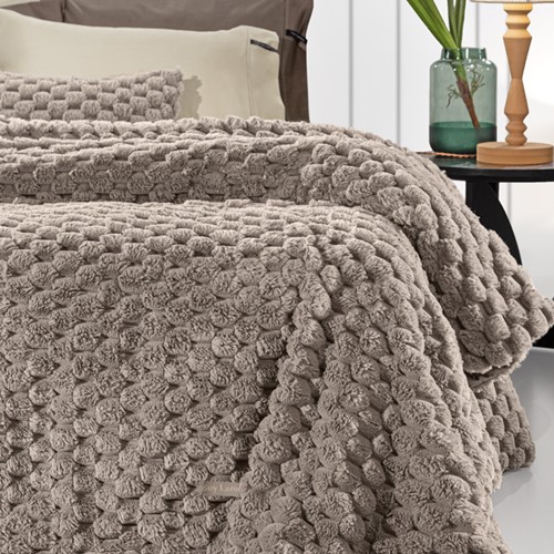 Κουβέρτα King Size Guy Laroche Elixir 260x240 Taupe