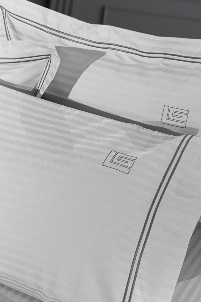 Ζεύγος Μαξιλαροθήκες Guy Laroche Nice (Oxford) 52x72 D.Silver