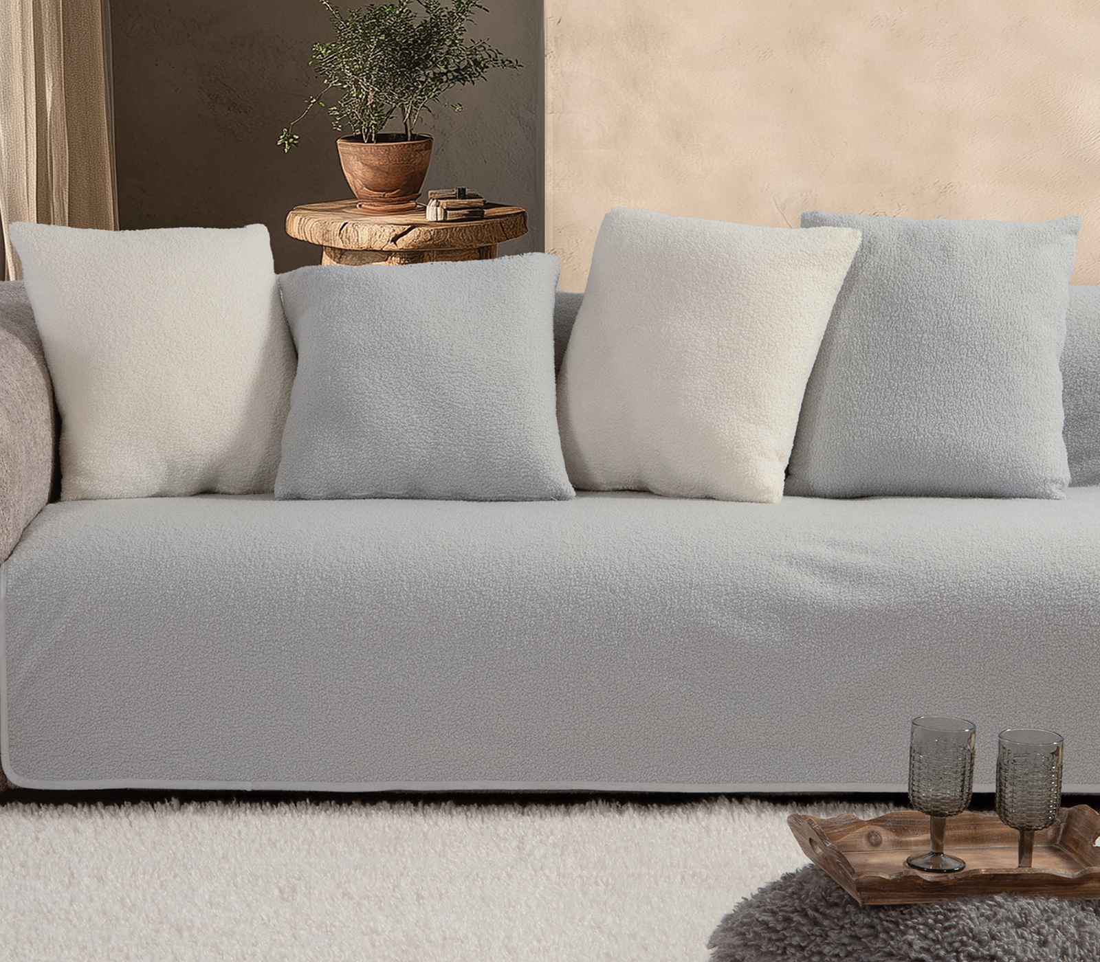 Ριχτάρι Διθεσίου Nef-Nef Homeware Breda 180Χ250 Silver