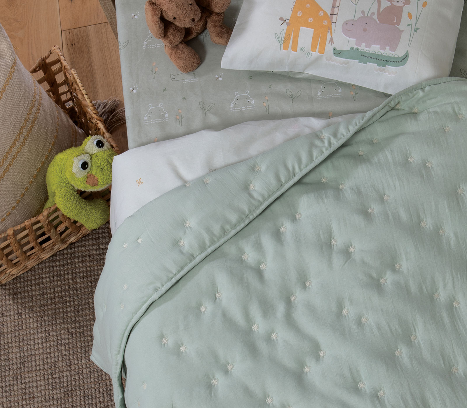 Βρεφικό Κουβερλί Nef-Nef Homeware Special Star 110x150 Mint 