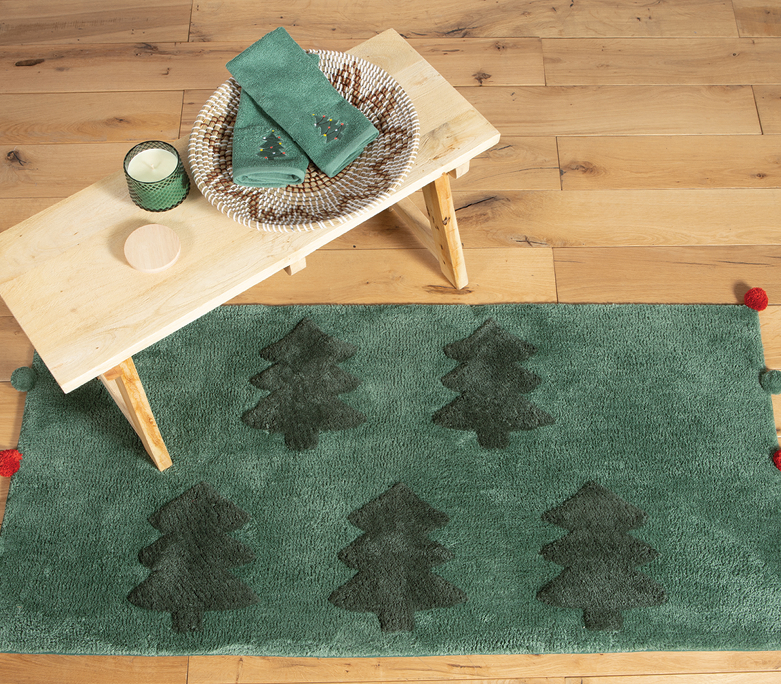 ΧΡΙΣΤΟΥΓΕΝΝΙΑΤΙΚΟ ΧΑΛΑΚΙ TREES OF JOY 70X140 NEF-NEF HOMEWARE