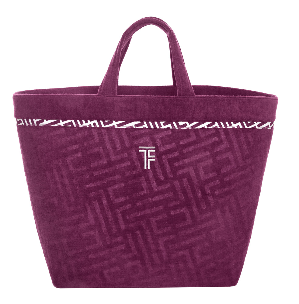 Τσάντα Παραλίας Feel & Touch Icon Aubergine 40X68X40