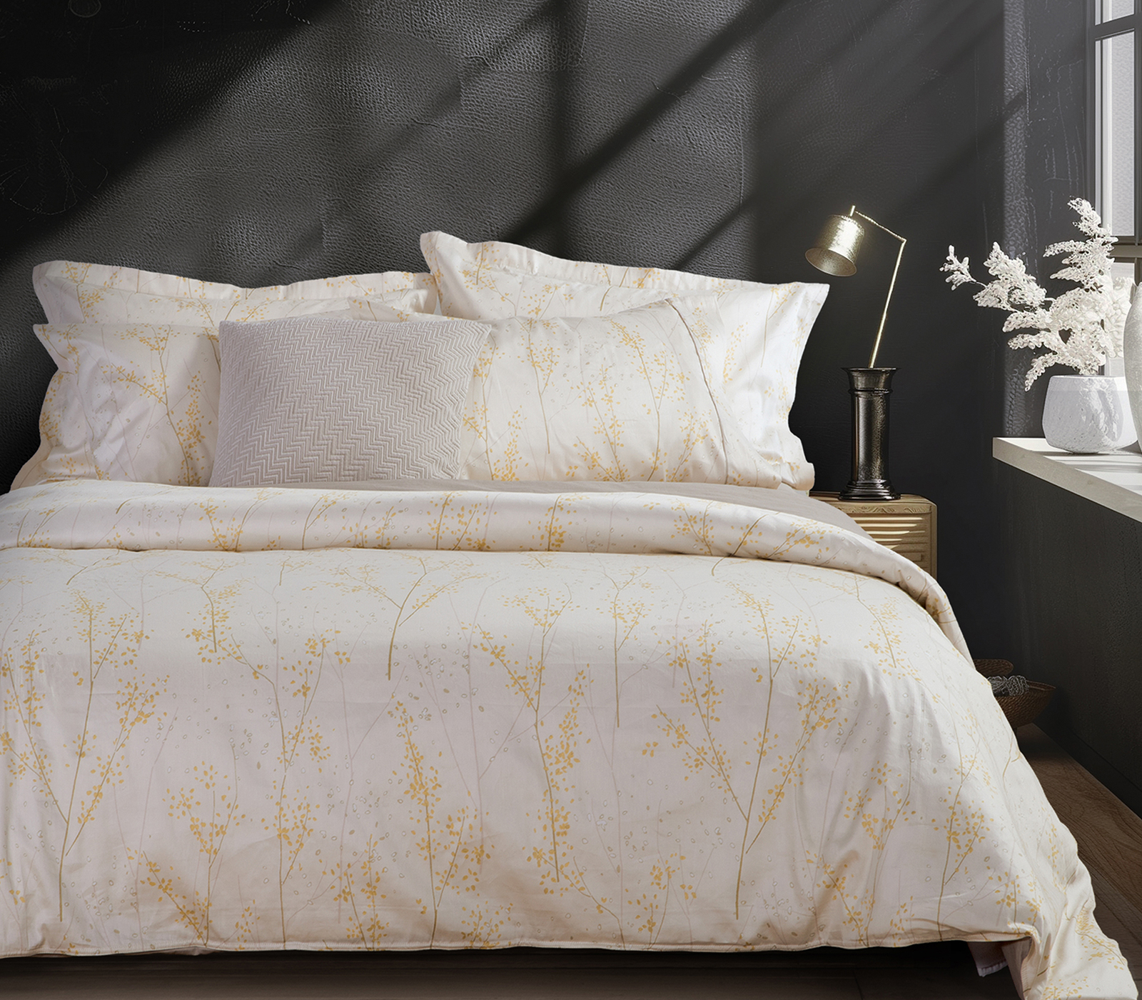 Σεντόνια Υπέρδιπλα Βαμβακοσατέν Nef-Nef Homeware (Σετ) Elements-Sailen 240X270 Beige