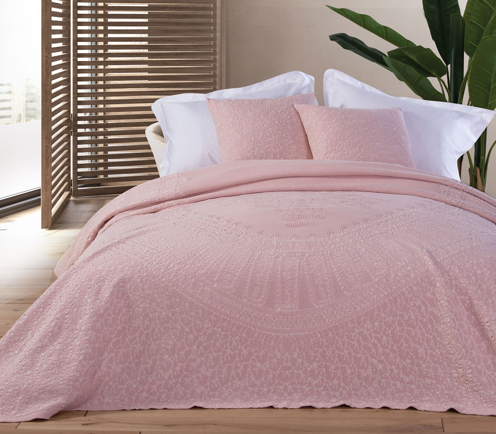  Κουβέρτα Υπέρδιπλη Nef-Nef Valencia 230X250 Pink