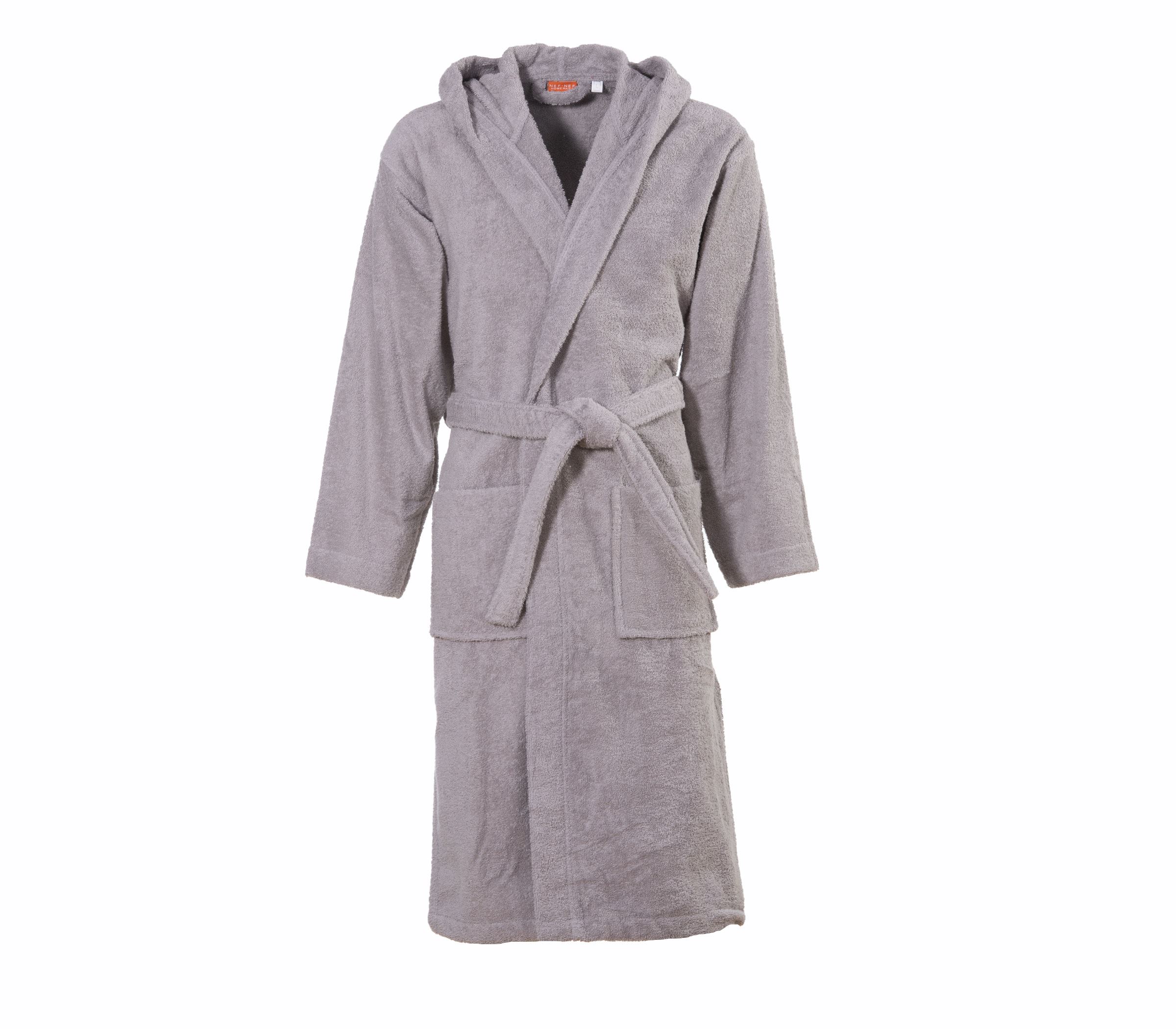 Μπουρνούζι με Κουκούλα Nef-Nef Comfort XLarge Grey
