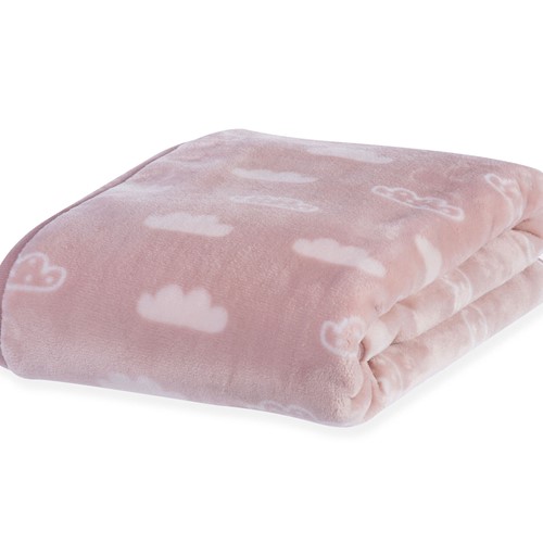 Bρεφική Κουβέρτα Αγκαλιάς Nef-Nef Clouds 75X110 Pink