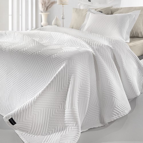 Κουβέρτα Μονή Guy Laroche Lupo 180X260 White