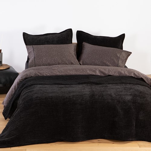 Κουβερλί Υπέρδιπλο Nef-Nef Homeware Elements -Brave 230x240 Black