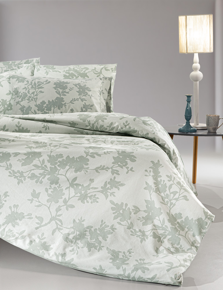 Παπλωματοθήκη Υπέρδιπλη Guy Laroche  Christy Aqua-Grey 225X245
