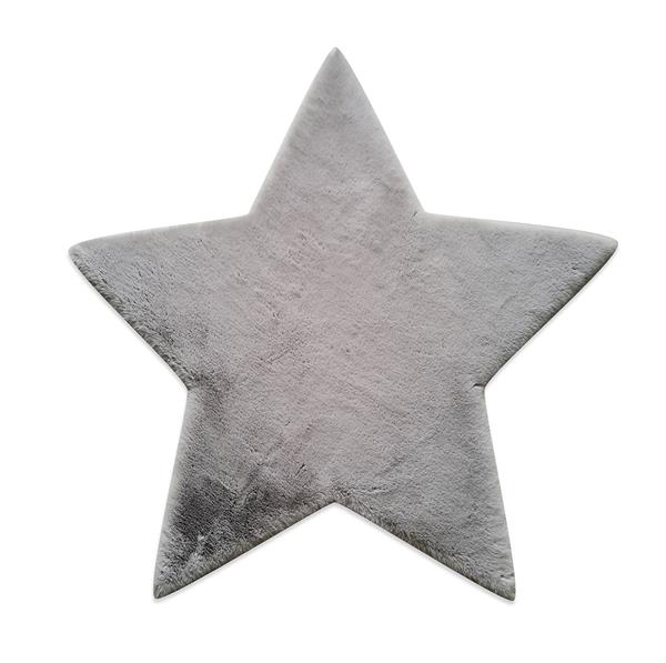 Χαλί Puffy Fc6 Light Grey Star Antislip - 120X120  NewPlan