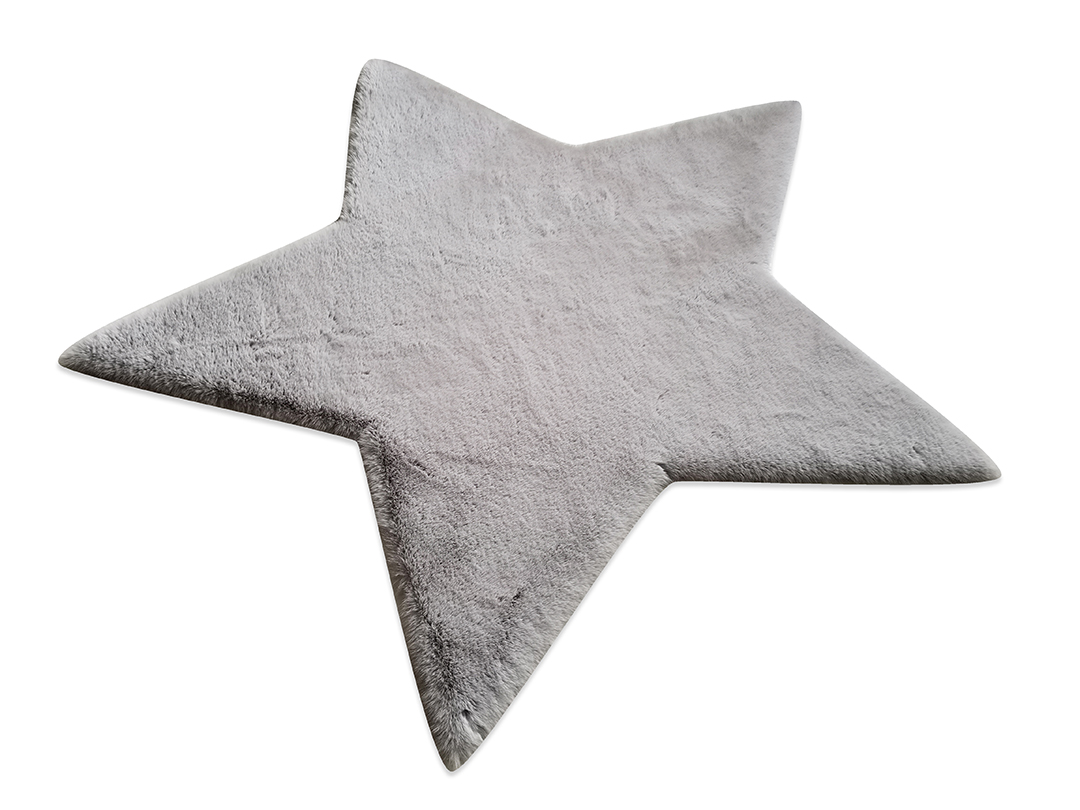 Χαλί Puffy FC6 Light Grey Star Antislip - 160Χ160  NewPlan